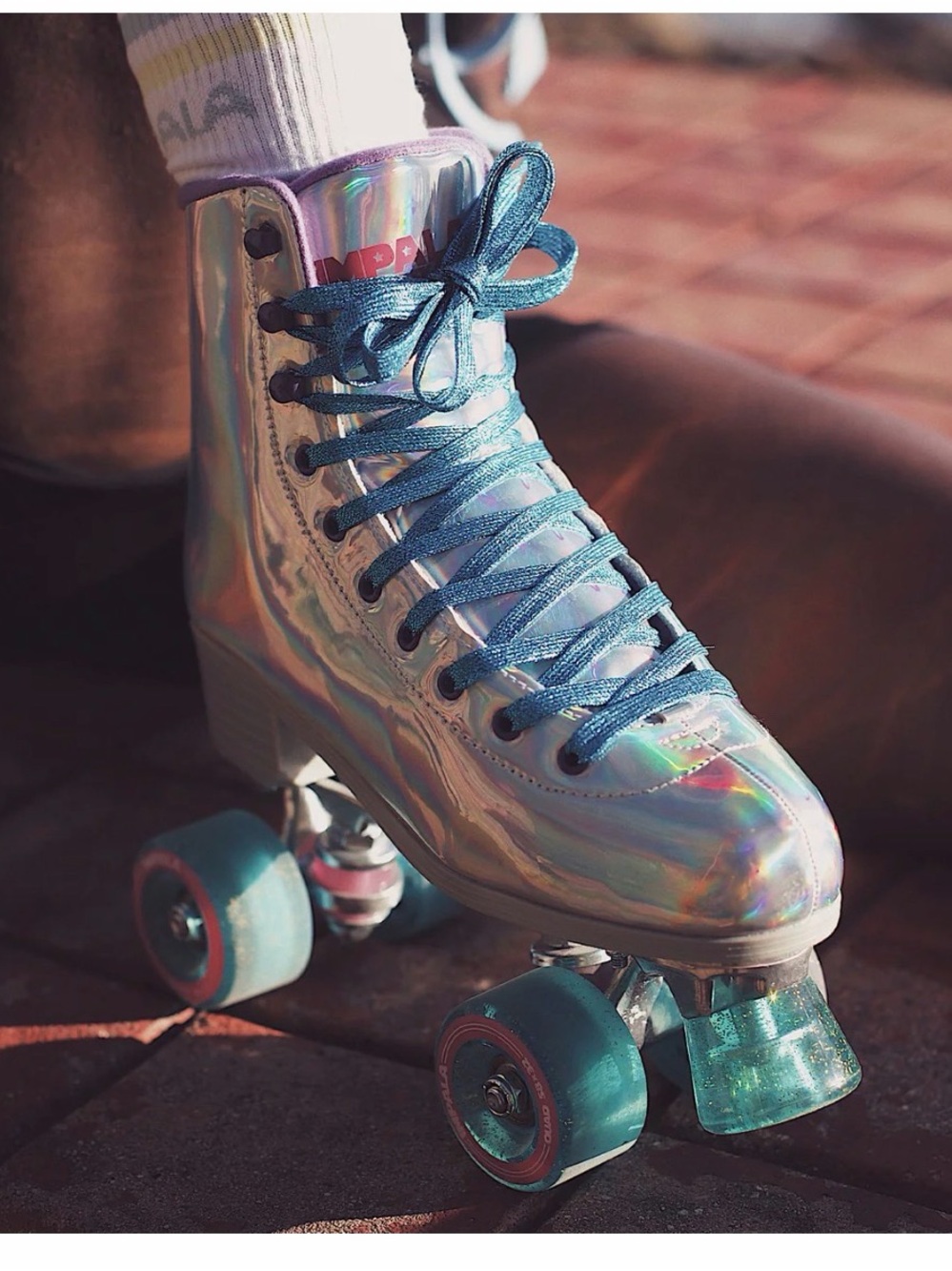 Impala Holographic Roller Skates and new pad set- SZ 10